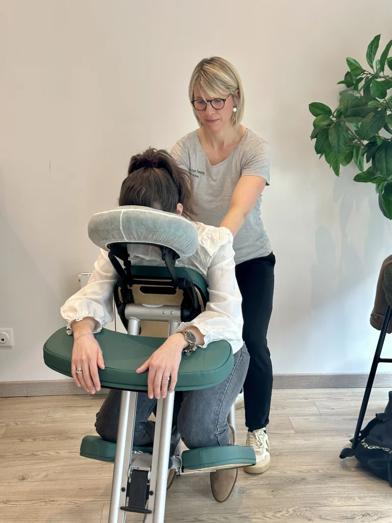 massage assise chez Rentalis