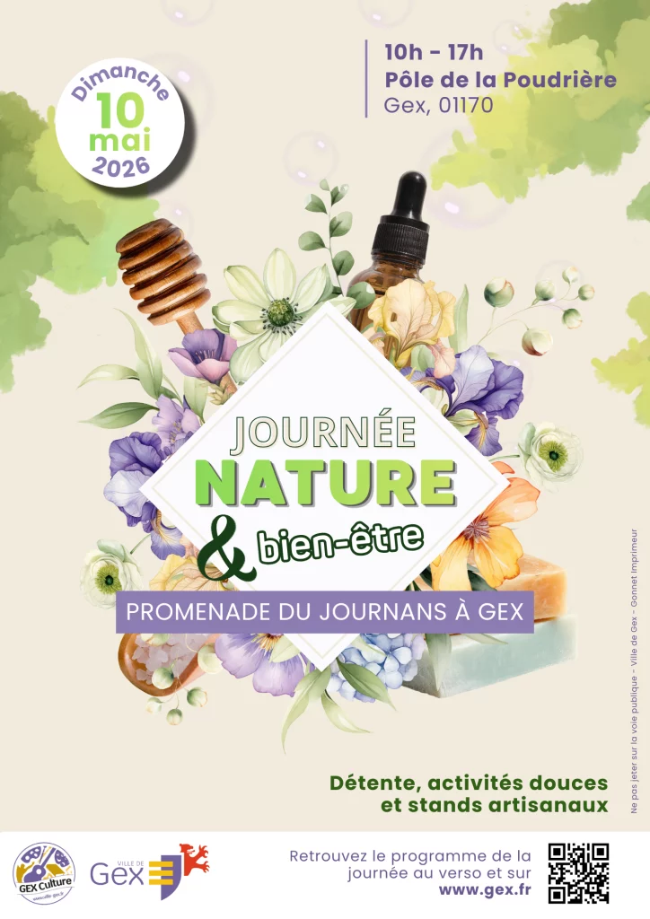 Affiche de la Journée nature et bien-être 2026 Gex